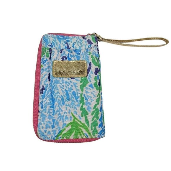 Lilly Pulitzer Accessories - Lilly Pulitzer Let's Cha Cha Phone Wristlet Wallet Floral ID Holder SOME WEAR